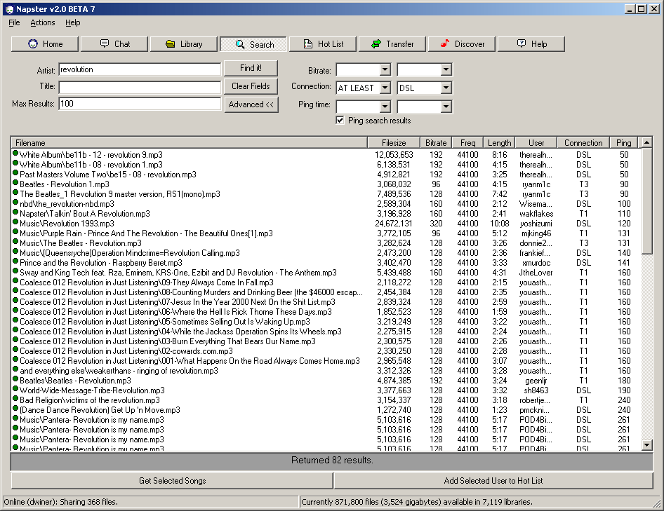 napster-beta-7-search